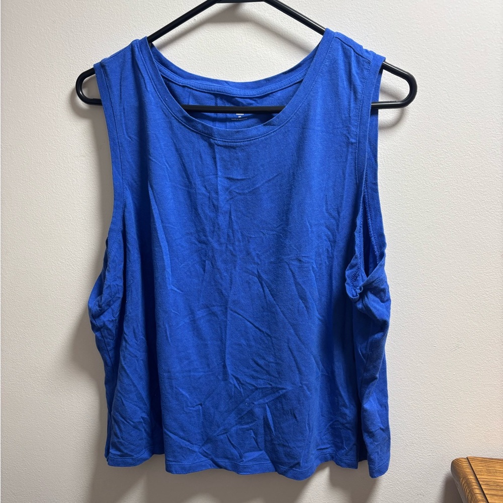 Old Navy Royal Blue Muscle Tank Top